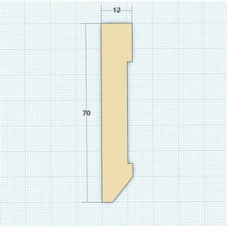 Вставки в скрытый плинтус из МДФ - 70 мм