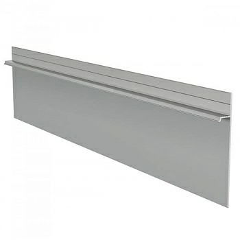 Алюминиевый профиль скрытого плинтуса без полки анодированный