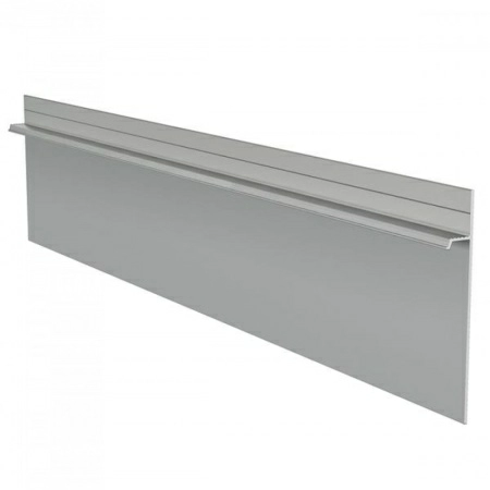 Алюминиевый профиль скрытого плинтуса без полки анодированный