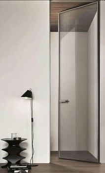 Скрытая прозрачная дверь, инвизибл без наличников