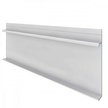 Алюминиевый профиль скрытого плинтуса с полкой анодированный