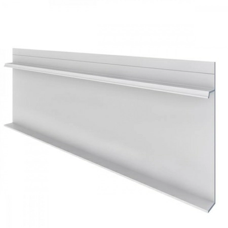 Алюминиевый профиль скрытого плинтуса с полкой анодированный