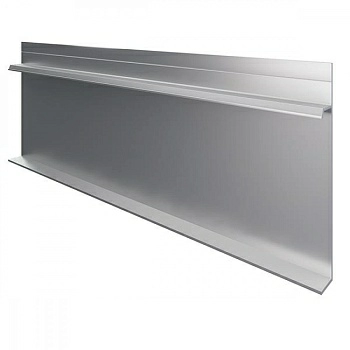 Алюминиевый профиль скрытого плинтуса с полкой не анодированный
