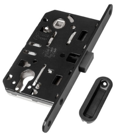 Бесшумный замок AGB "Mediana Polaris Cyl" черный