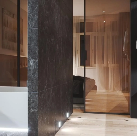 Стеклянная перегородка