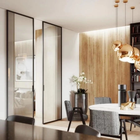 Стеклянная перегородка