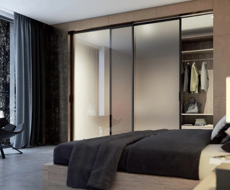 Стеклянная перегородка