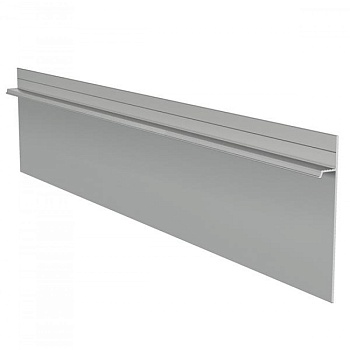 Алюминиевый профиль скрытого плинтуса без полки анодированный