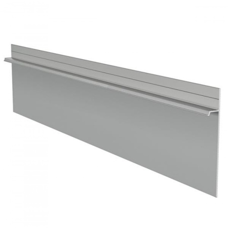 Алюминиевый профиль скрытого плинтуса без полки анодированный