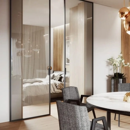 Стеклянная перегородка