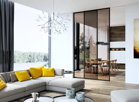 Стеклянная перегородка