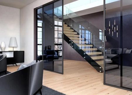 Стеклянная перегородка