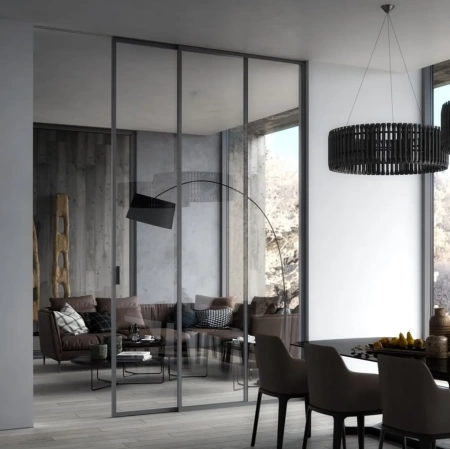 Стеклянная перегородка