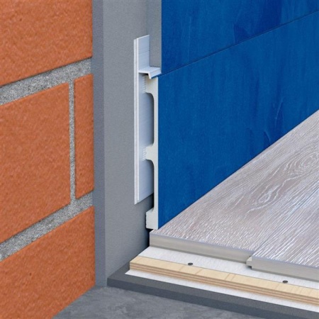 Алюминиевый профиль скрытого плинтуса без полки не анодированный