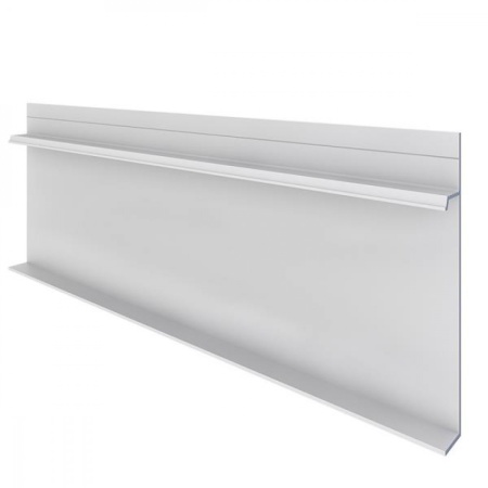 Алюминиевый профиль скрытого плинтуса с полкой анодированный