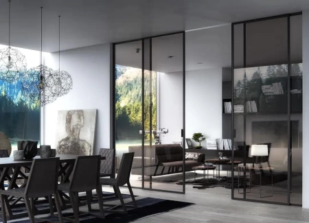 Стеклянная перегородка