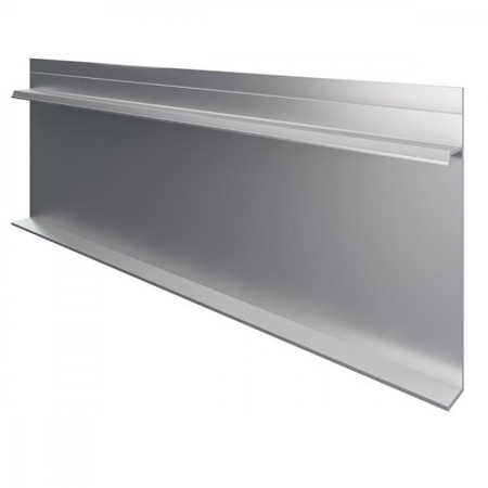 Алюминиевый профиль скрытого плинтуса с полкой не анодированный