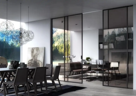 Стеклянная перегородка