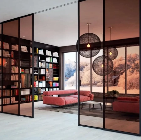 Стеклянная перегородка